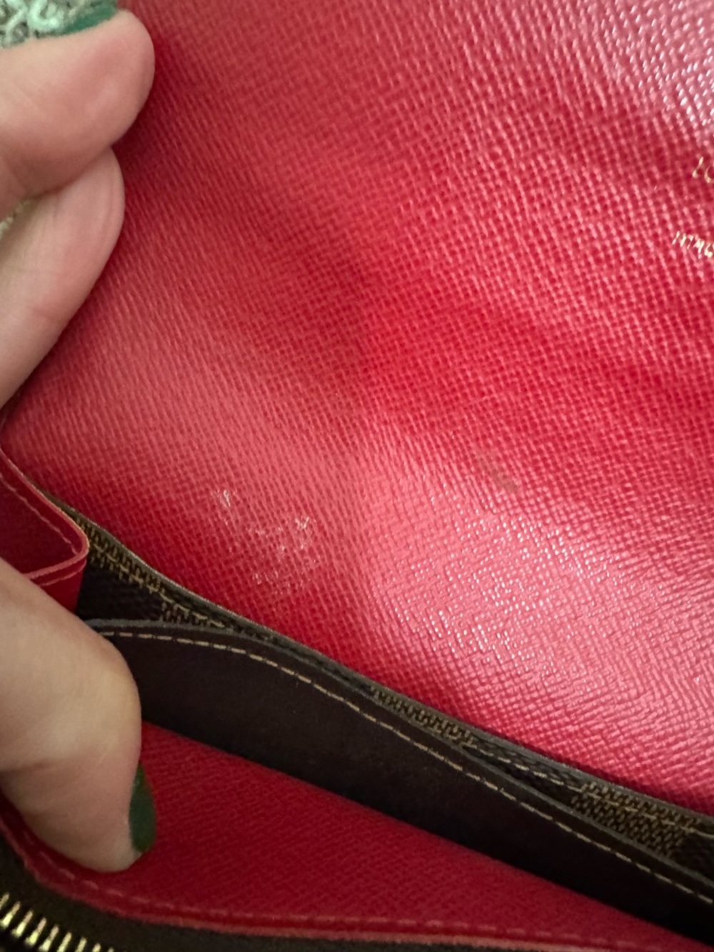 Authentic Louis Vuitton Emilie Wallet Damier Ebene - Picture 7 of 10